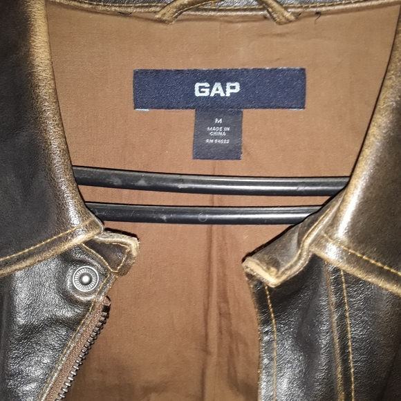 GAP Jackets & Coats Vintage Gap Mens Leather Jacket Size Mens